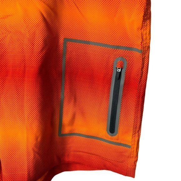Mack Weldon Orange Swim Board Shorts - Picture 4 of 9